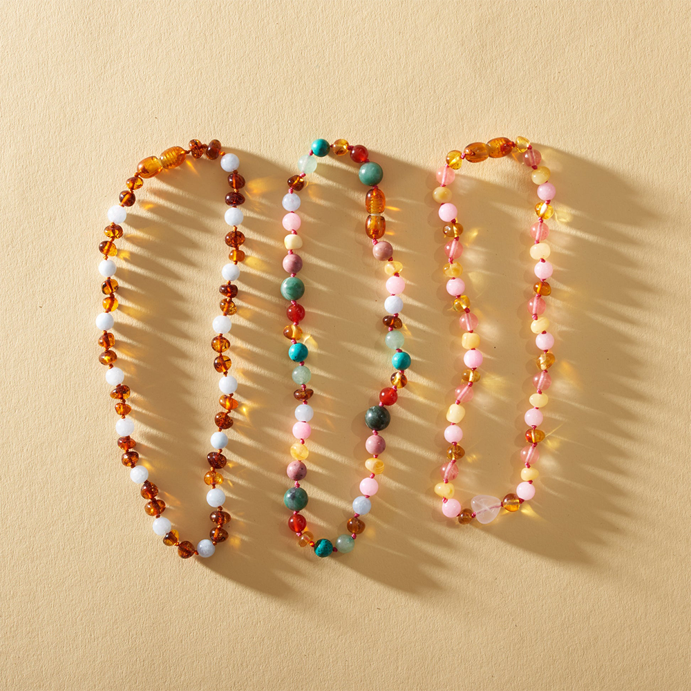 Nirrimis Amber Necklace for Adults Regn