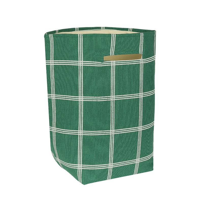 Nobodinoz  Aufbewahrungskorb 'Vibes'  Green White Windowpanel