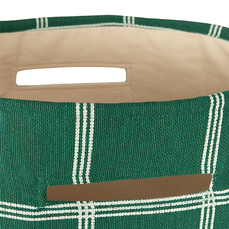 Nobodinoz  Aufbewahrungskorb 'Vibes'  Green White Windowpanel