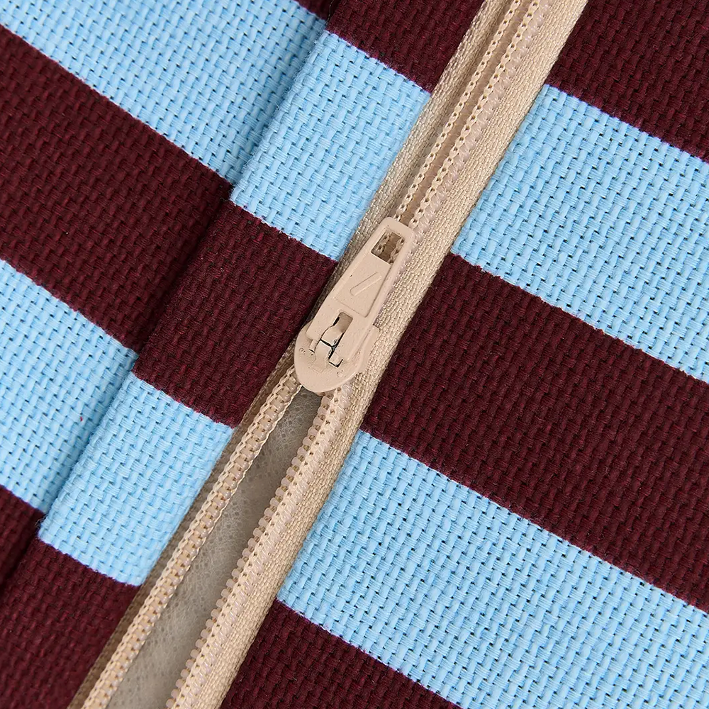 Nobodinoz Beanbag 'Bliss' Burgundy Blue Stripes