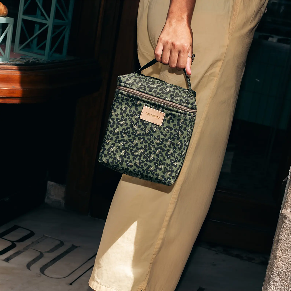 Sac isotherme Nobodinoz pour biberon 'Hyde Park' Forest Yumiko