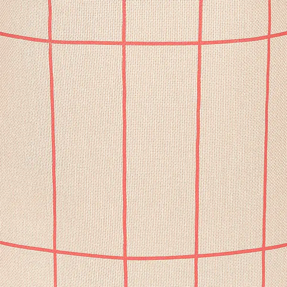 Nobodinoz Kissen 'Vibes' Pink Red Grid