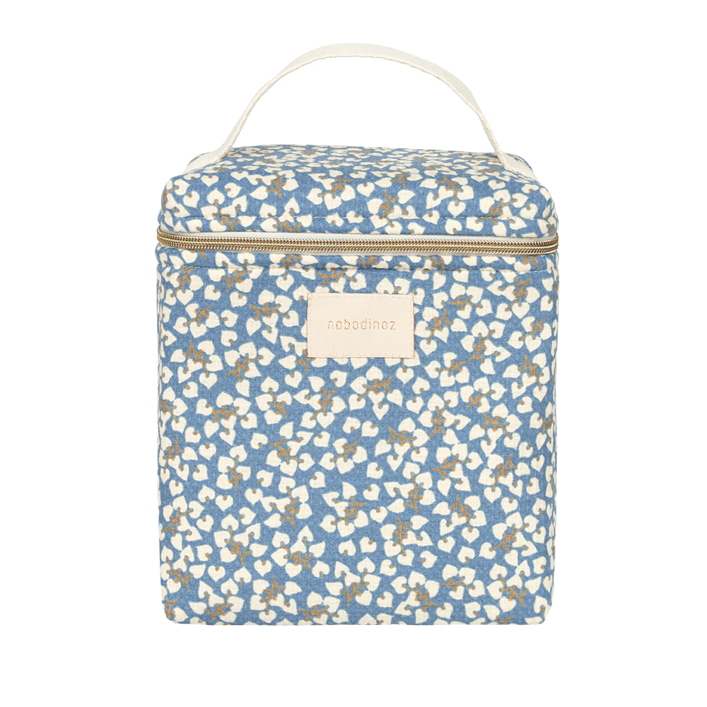 Nobodinoz Thermal Bag for Baby Bottle 'Concerto' Blue Yumiko