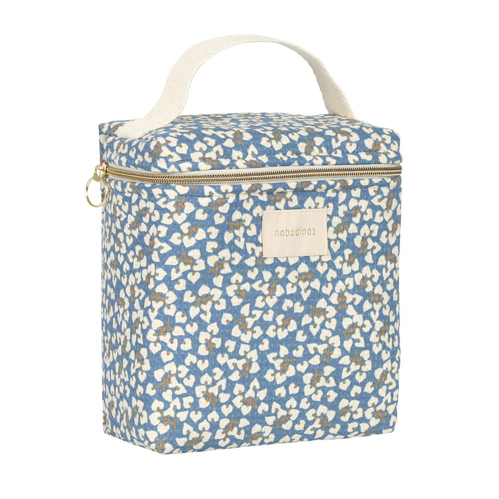 Nobodinoz Thermal Bag for Baby Bottle 'Concerto' Blue Yumiko
