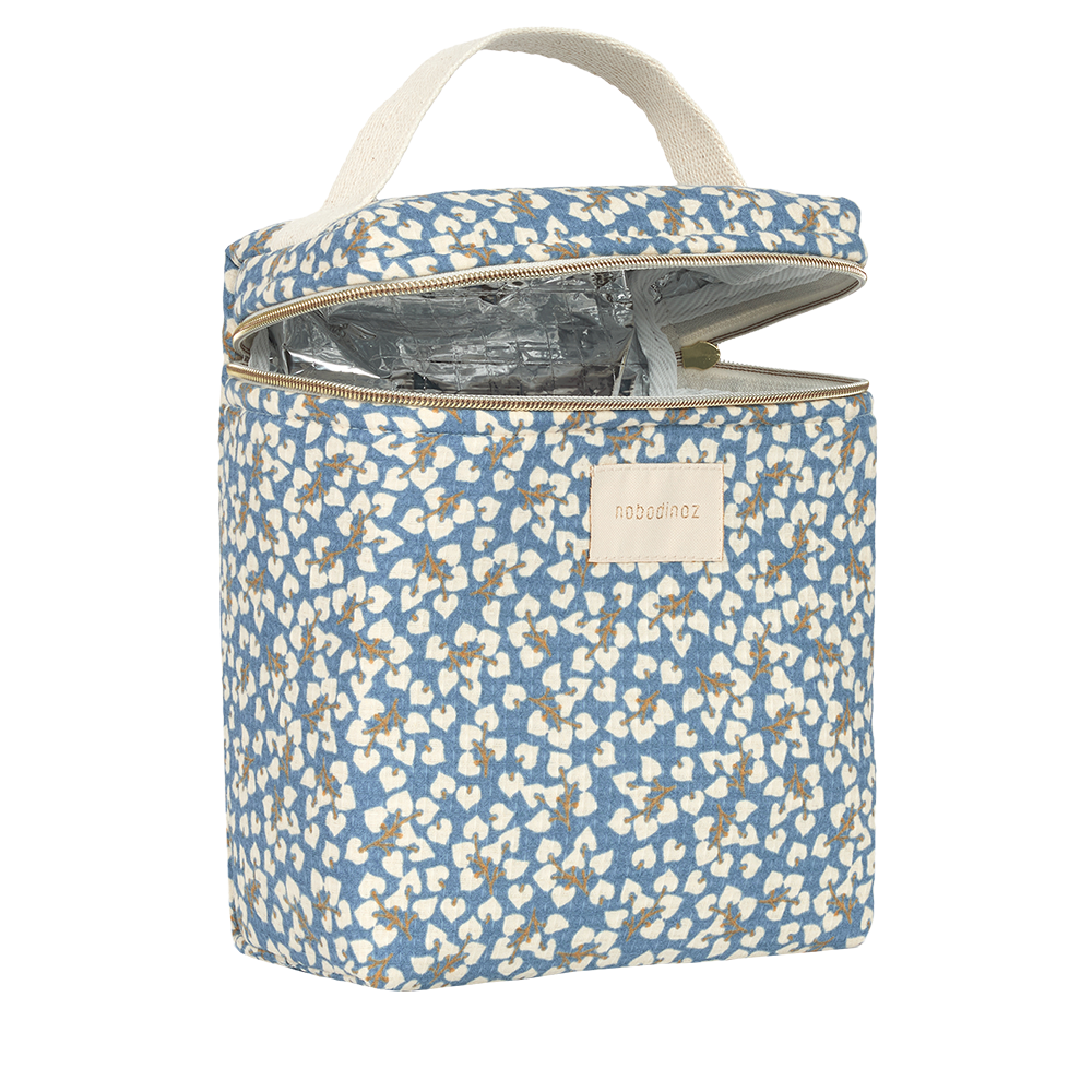 Nobodinoz Thermal Bag for Baby Bottle 'Concerto' Blue Yumiko