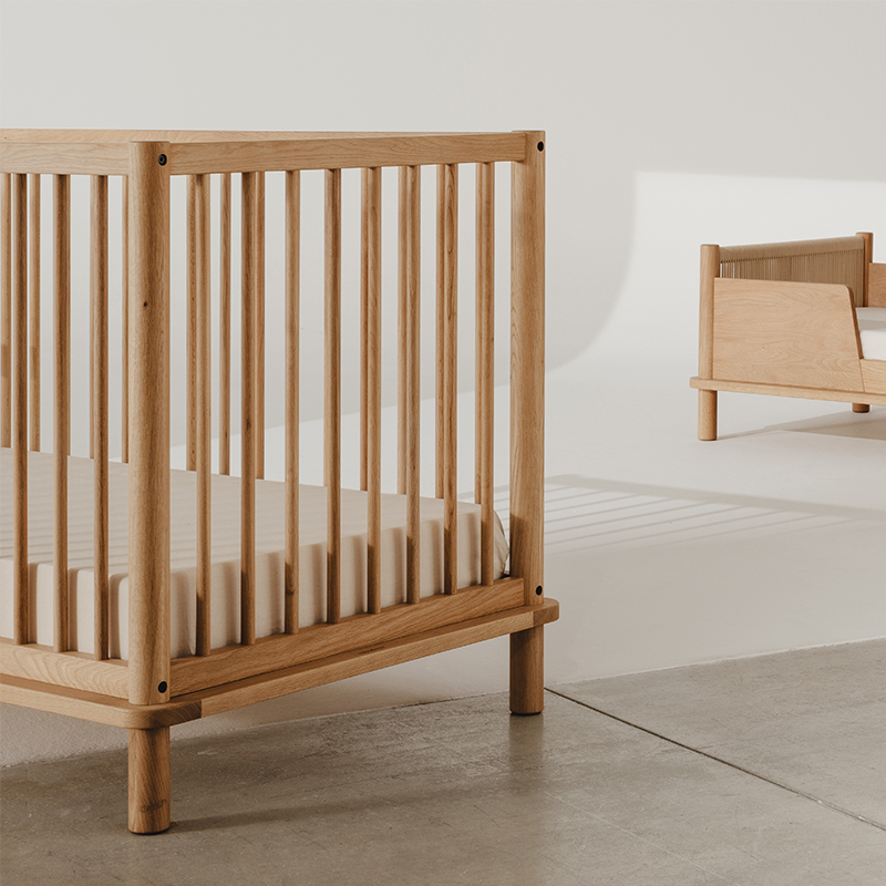 Nobodinoz Babybett 70 x 140 'Latitude' Oak - Online MY SNOWFLAKE