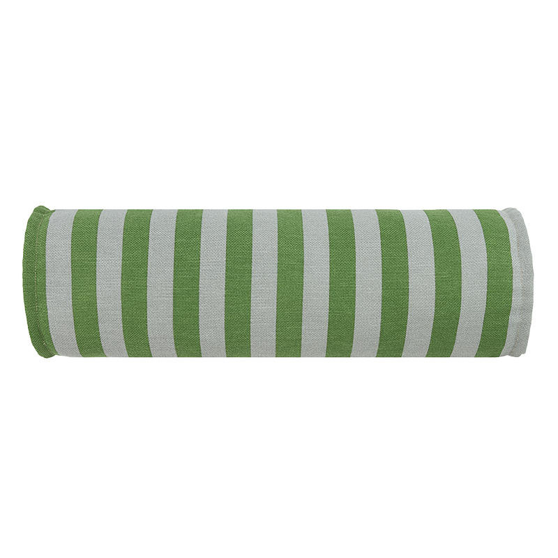 Coussin Nobodinoz 'Vibes' Rayures vert bleu