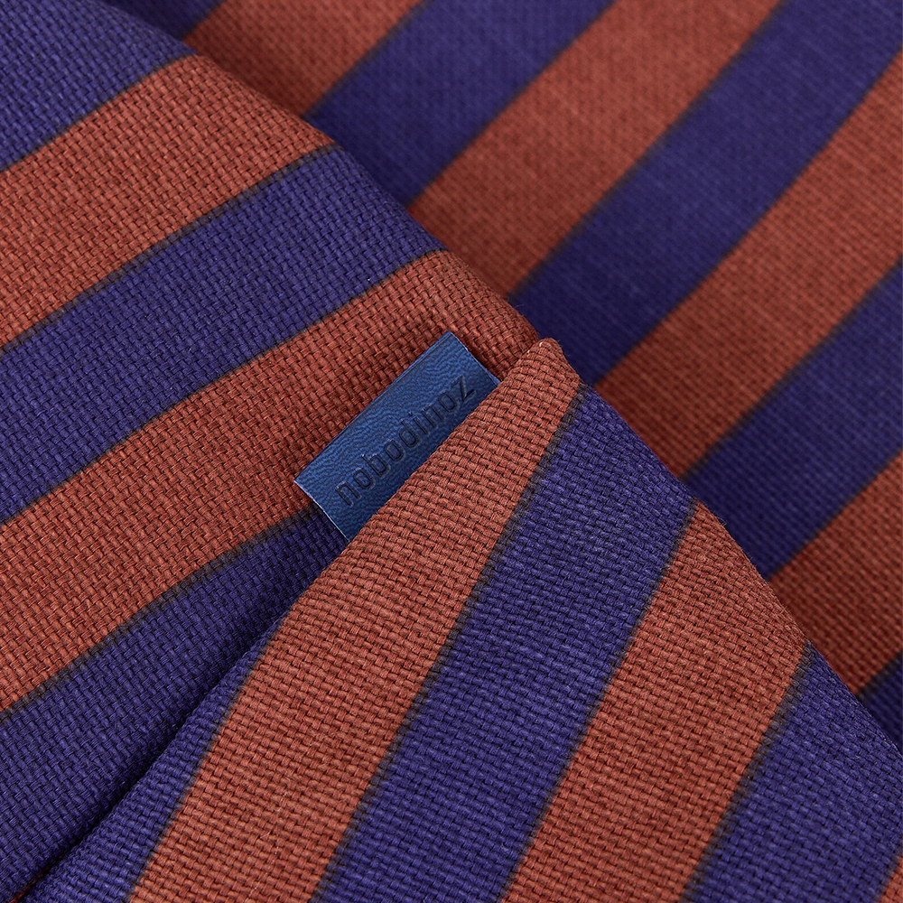 Nobodinoz Sitzsack 'Bliss' Maroon Ink Stripes