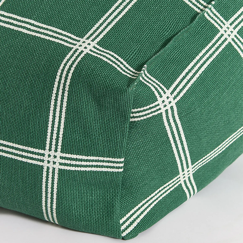 Nobodinoz Armchair Sitzsack 'Vibes' Green White Windowpane