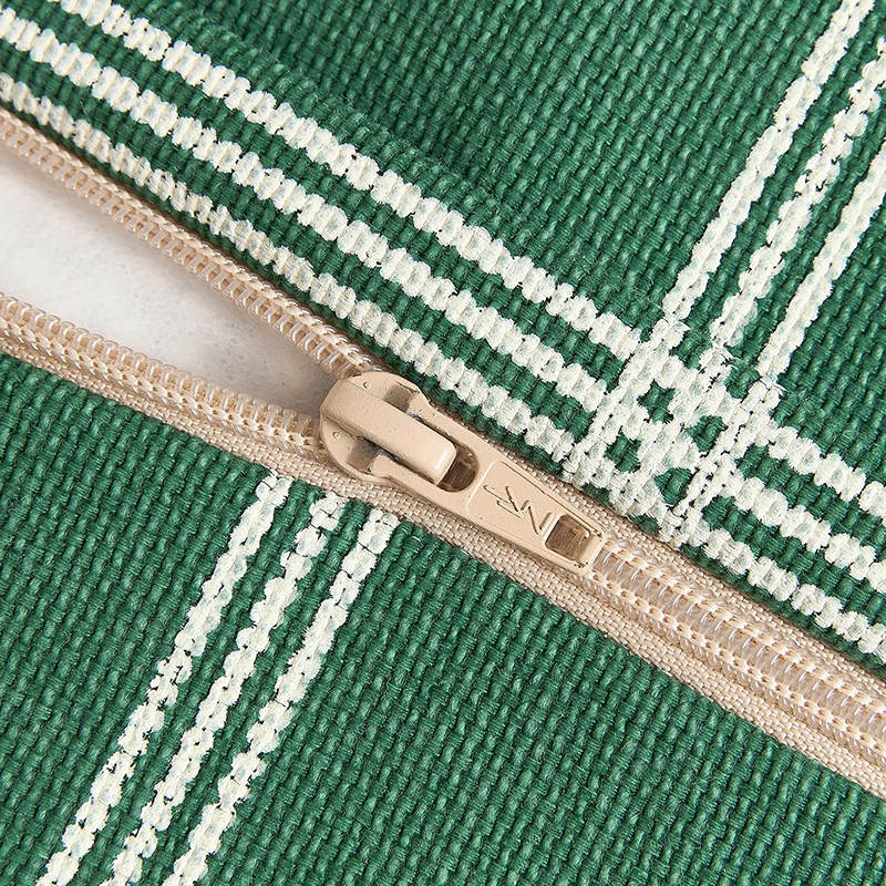 Nobodinoz Armchair Sitzsack 'Vibes' Green White Windowpane