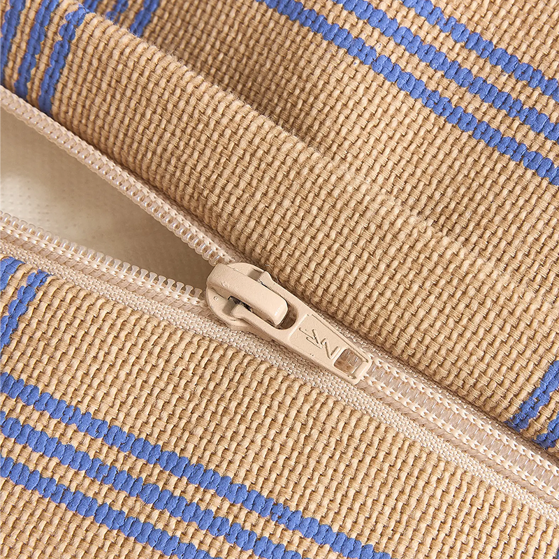 Nobodinoz Armchair Sitzsack 'Vibes' Brown Blue Windowpane