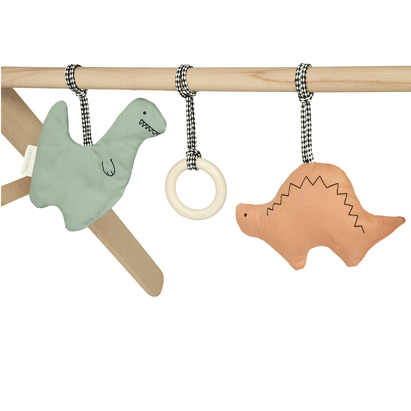 Nobodinoz  Anhänger für Spielbogen/Baby Gym 'Playground' 3er Set Dinos