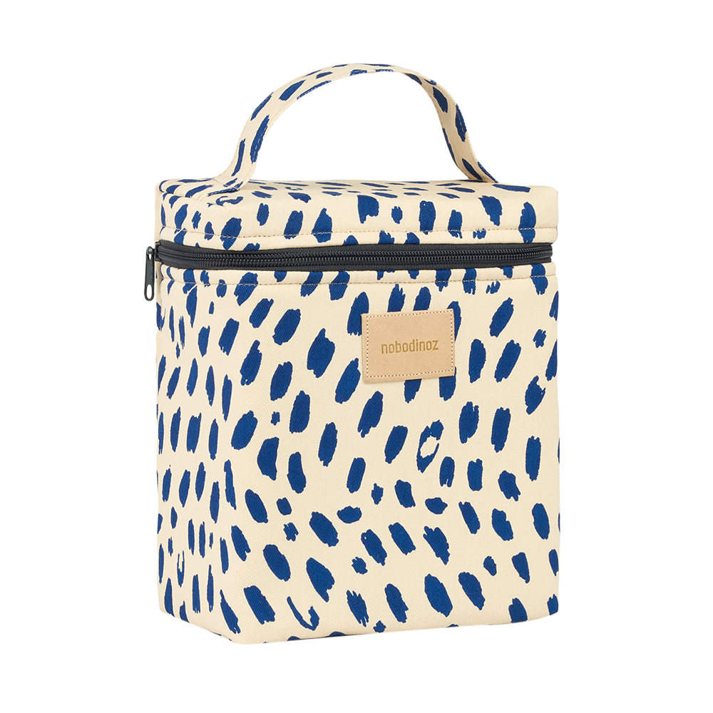 Nobodinoz Thermal Bag for Baby Bottle 'Hyde Park' Leonie Blue