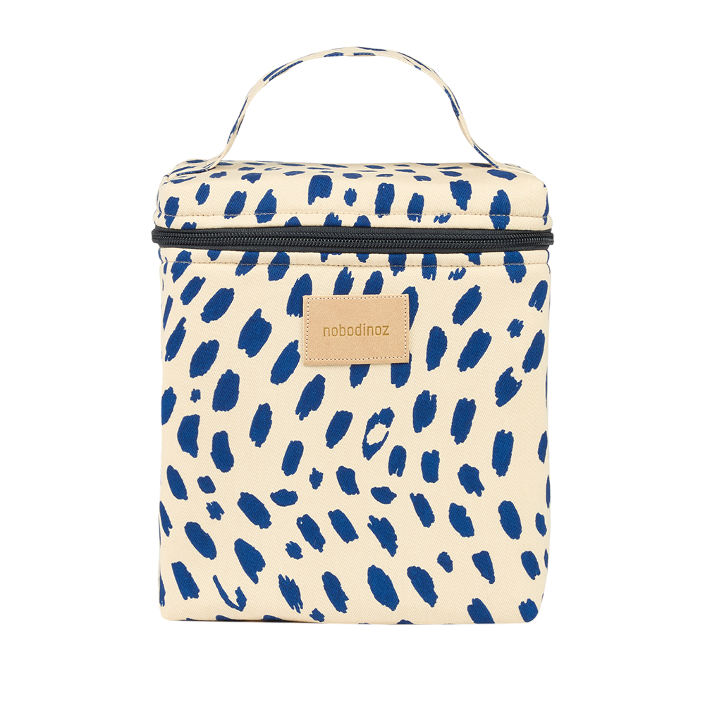 Nobodinoz Thermal Bag for Baby Bottle 'Hyde Park' Leonie Blue