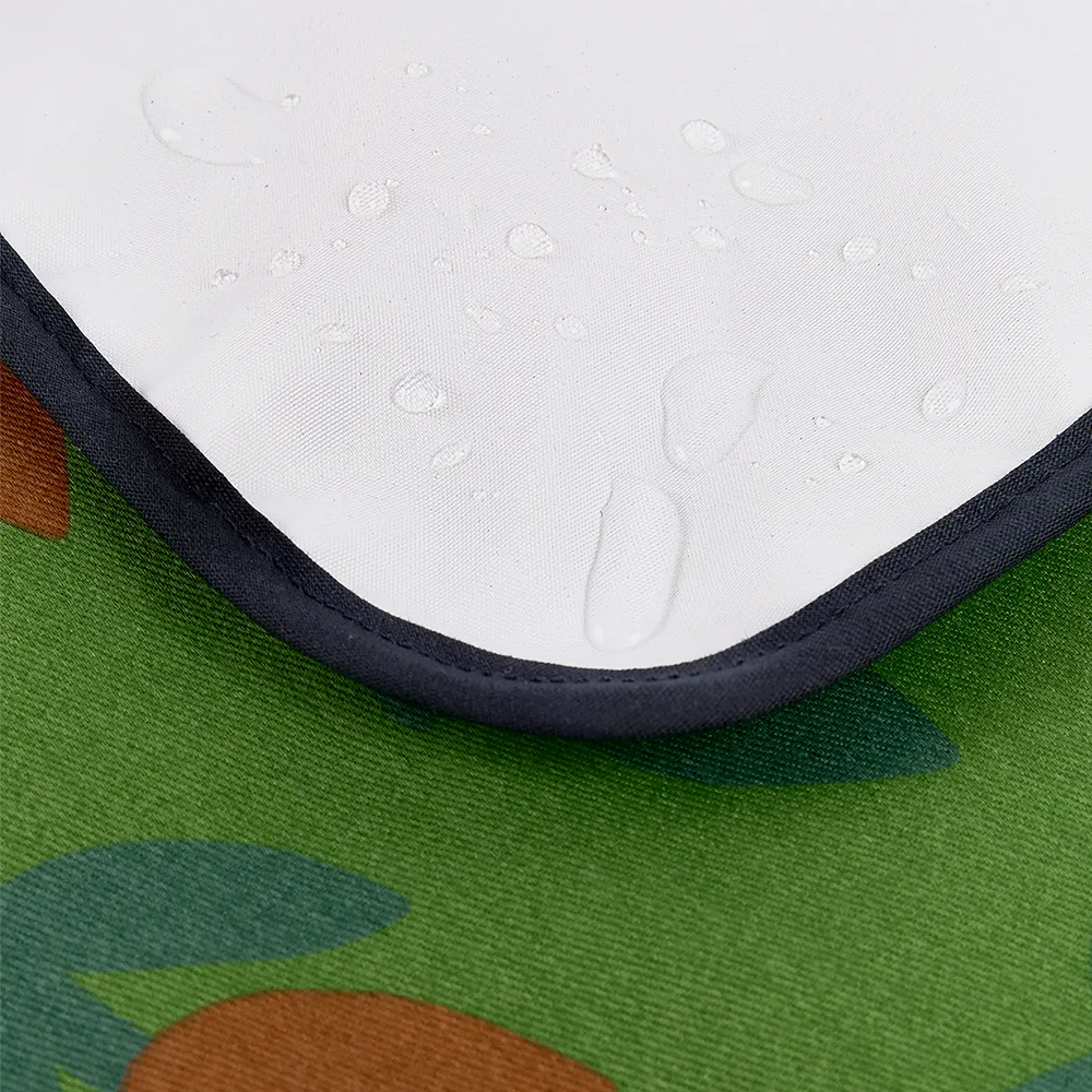 Nobodinoz Matelas à langer imperméable 'Hyde Park' Green Tulips