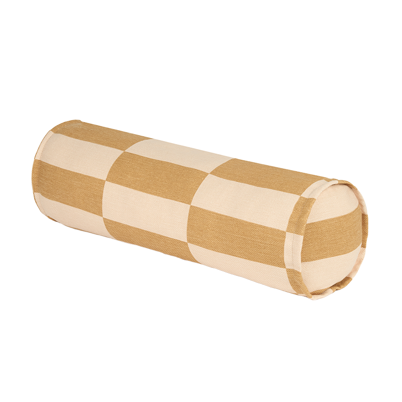 Nobodinoz Cushion 'Vibes' Mustard And Sand Tiles