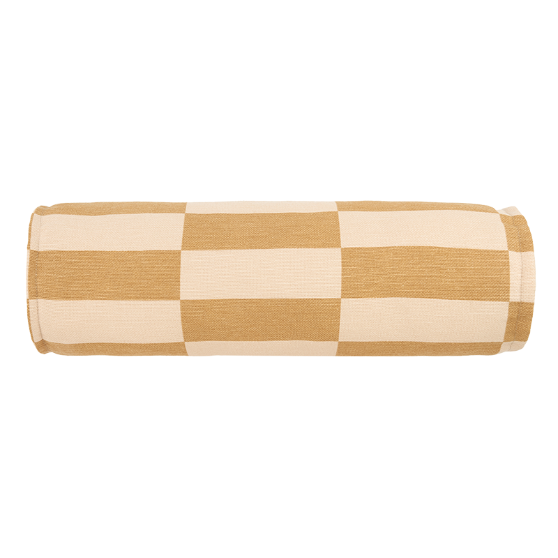 Nobodinoz Cushion 'Vibes' Mustard And Sand Tiles