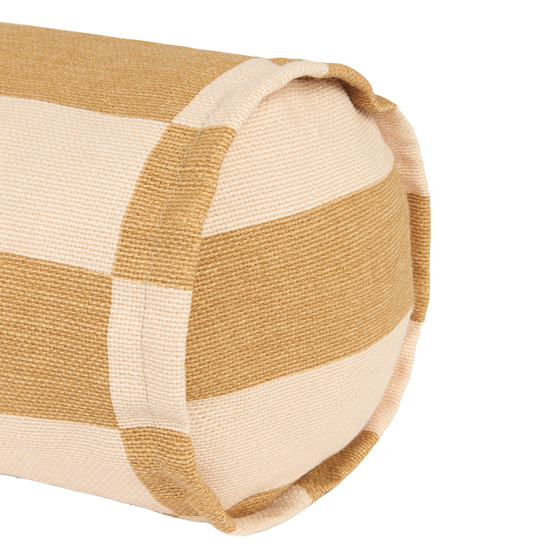 Nobodinoz Cushion 'Vibes' Mustard And Sand Tiles