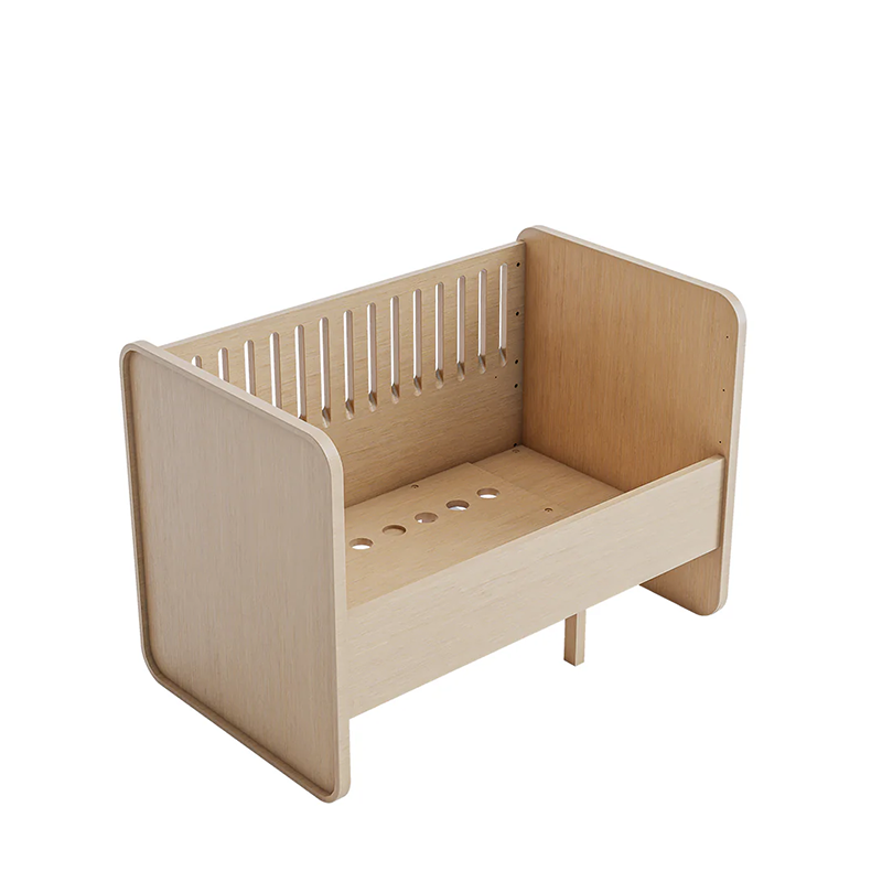 Ausstellungsstück Nofred Baby- und Juniorbett 'Form' Oak mit Matratze - Online MY SNOWFLAKE
