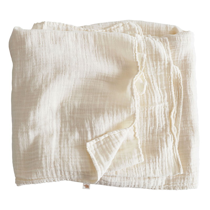 Petit Stellou  Mulltuch Nooshi Blanket  Milk
