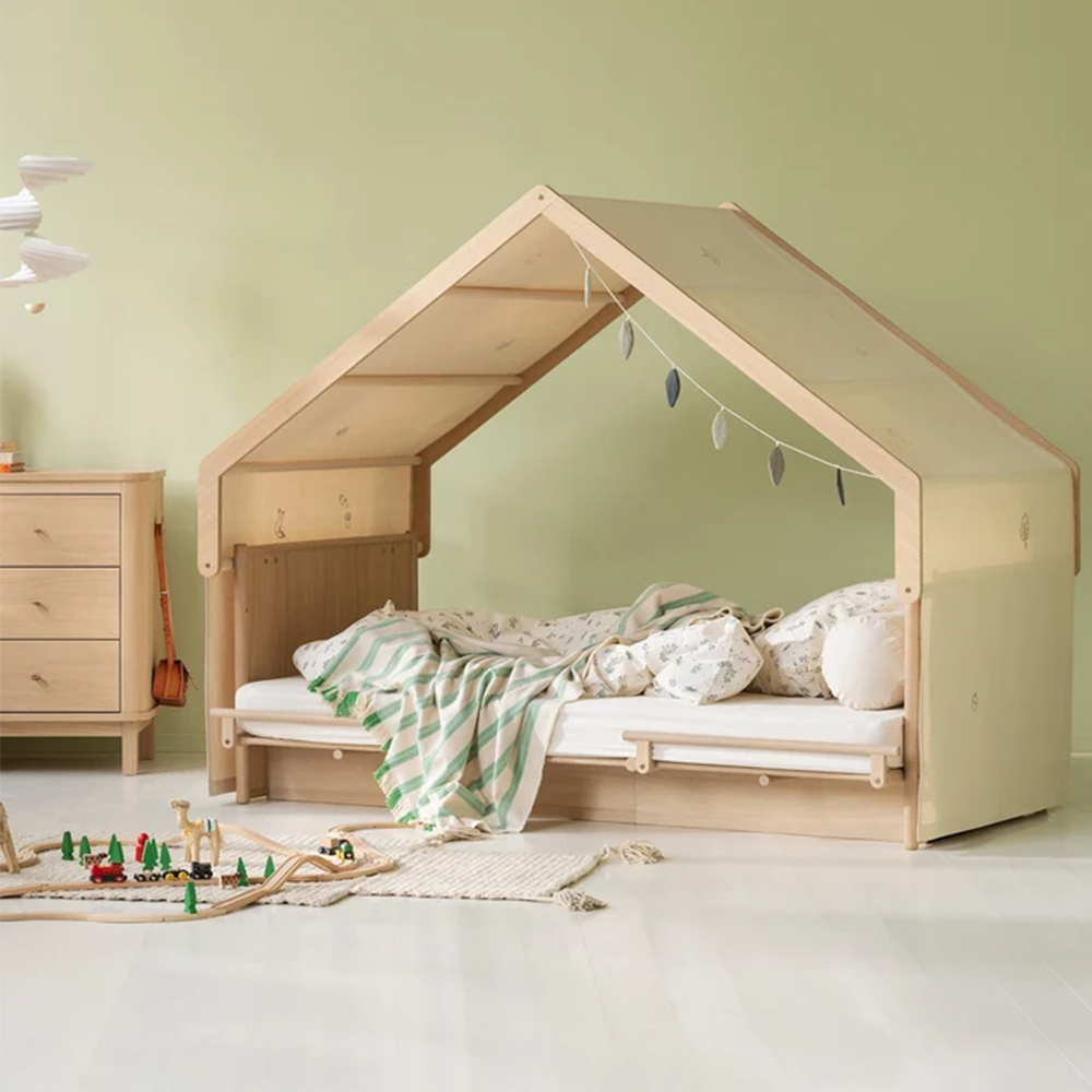 Oliver Furniture  Hausdach für Bett 'Camp Novel' Eiche