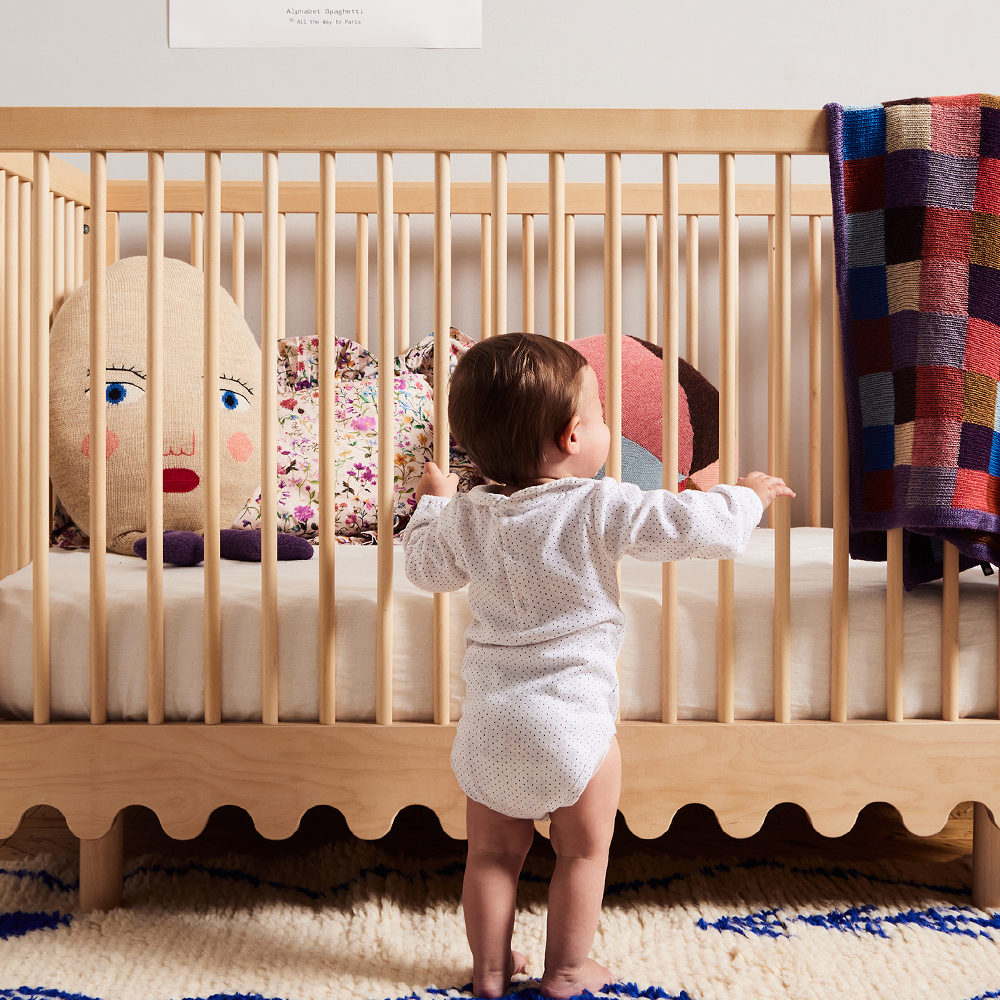 Oeuf NYC  Babybett 'Moss' Birke  70 x 140 cm - Online MY SNOWFLAKE
