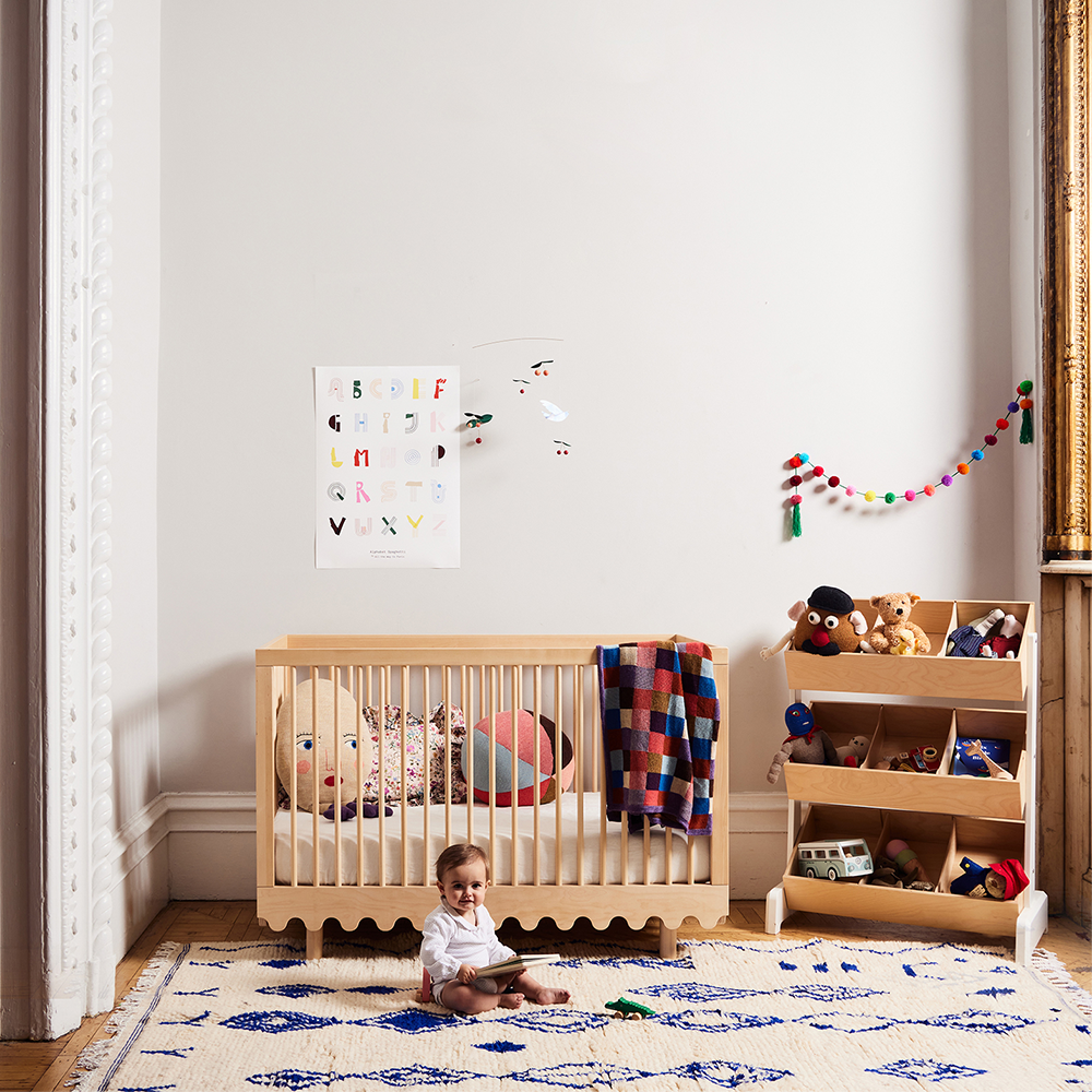 Oeuf NYC  Babybett 'Moss' Birke  70 x 140 cm - Online MY SNOWFLAKE