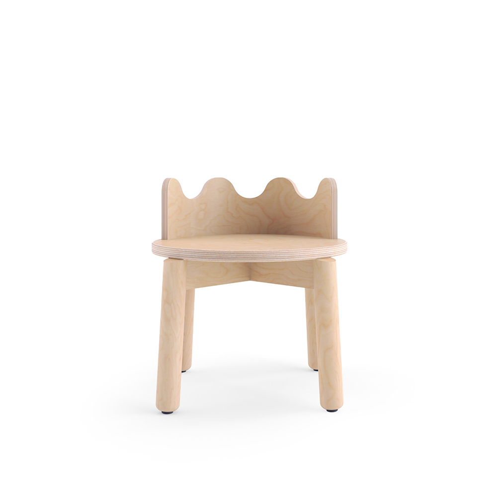 Oeuf NYC Kids' Chair 'Moss' Set of 2 Birch