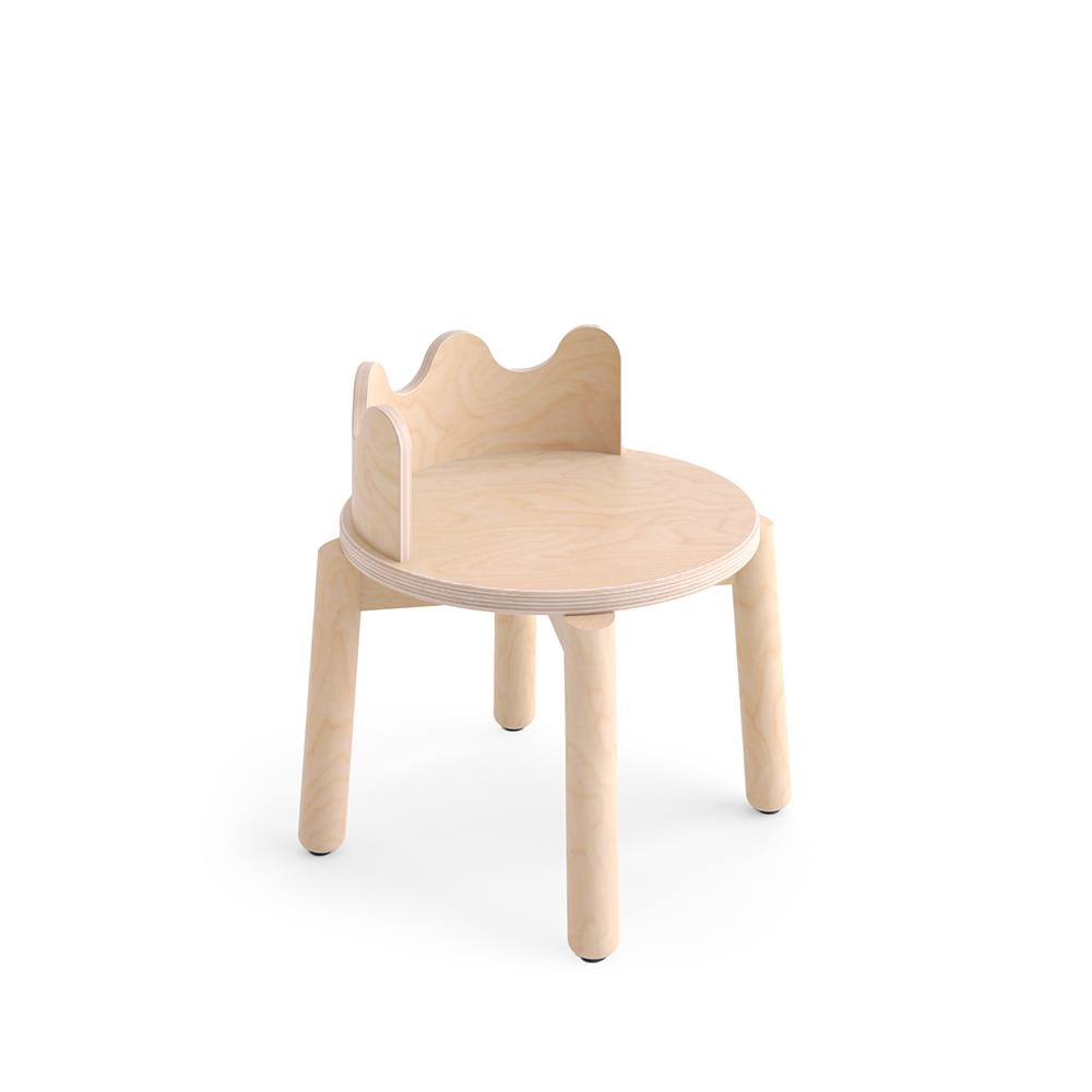 Oeuf NYC Kids' Chair 'Moss' Set of 2 Birch