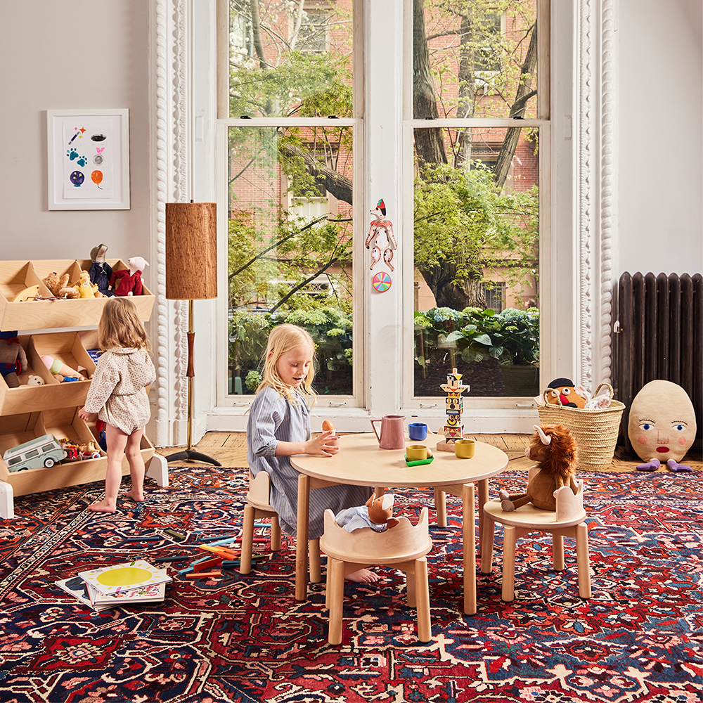 Oeuf NYC Kids' Chair 'Moss' Set of 2 Birch