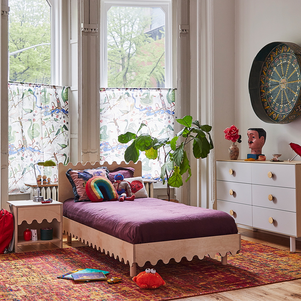 Oeuf NYC  Kinderbett 'Moss' Twin  Birke 90 x 200 cm