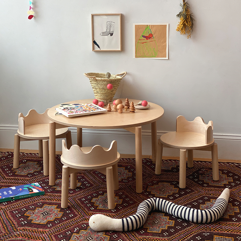 Oeuf NYC Children's Table 'Moss' Birch
