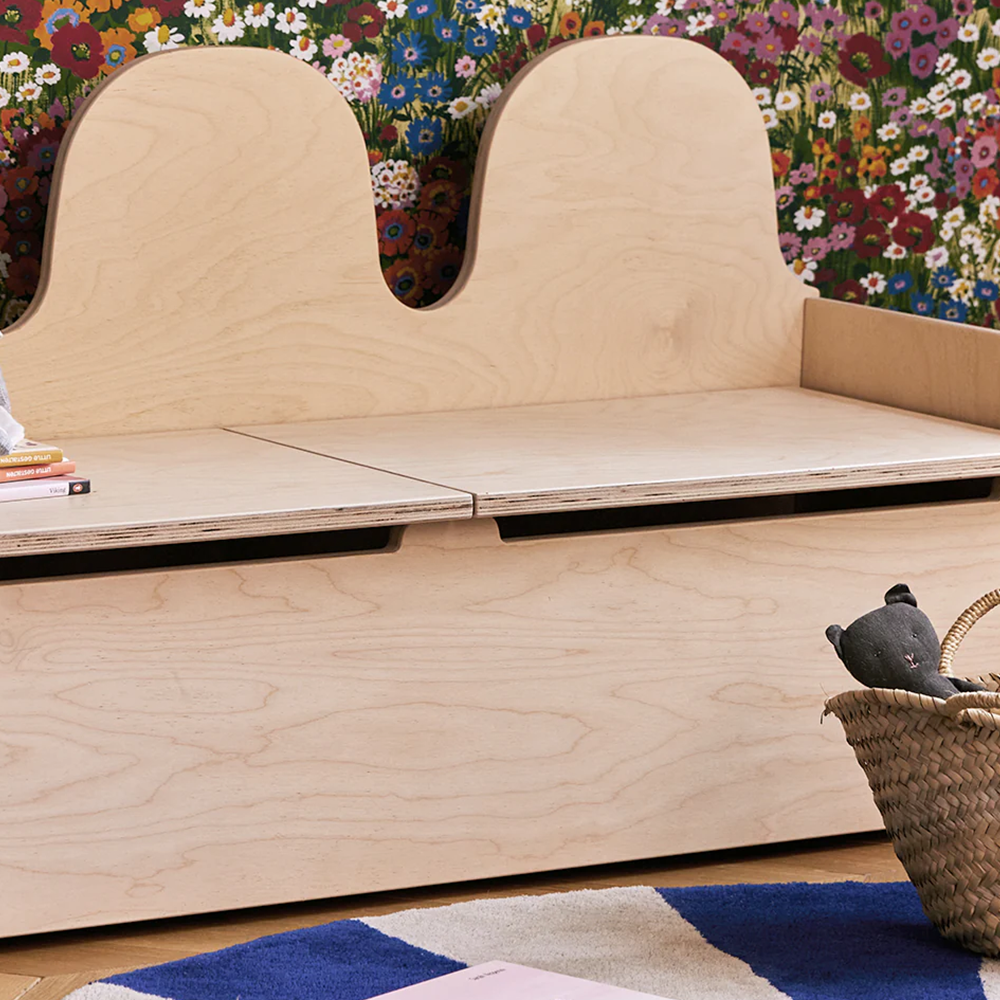 Oeuf NYC  Bank mit Aufbewahrung 'Camel' Birke - Online MY SNOWFLAKE