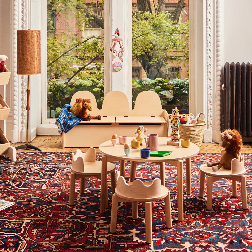 Oeuf NYC  Bank mit Aufbewahrung 'Camel' Birke - Online MY SNOWFLAKE