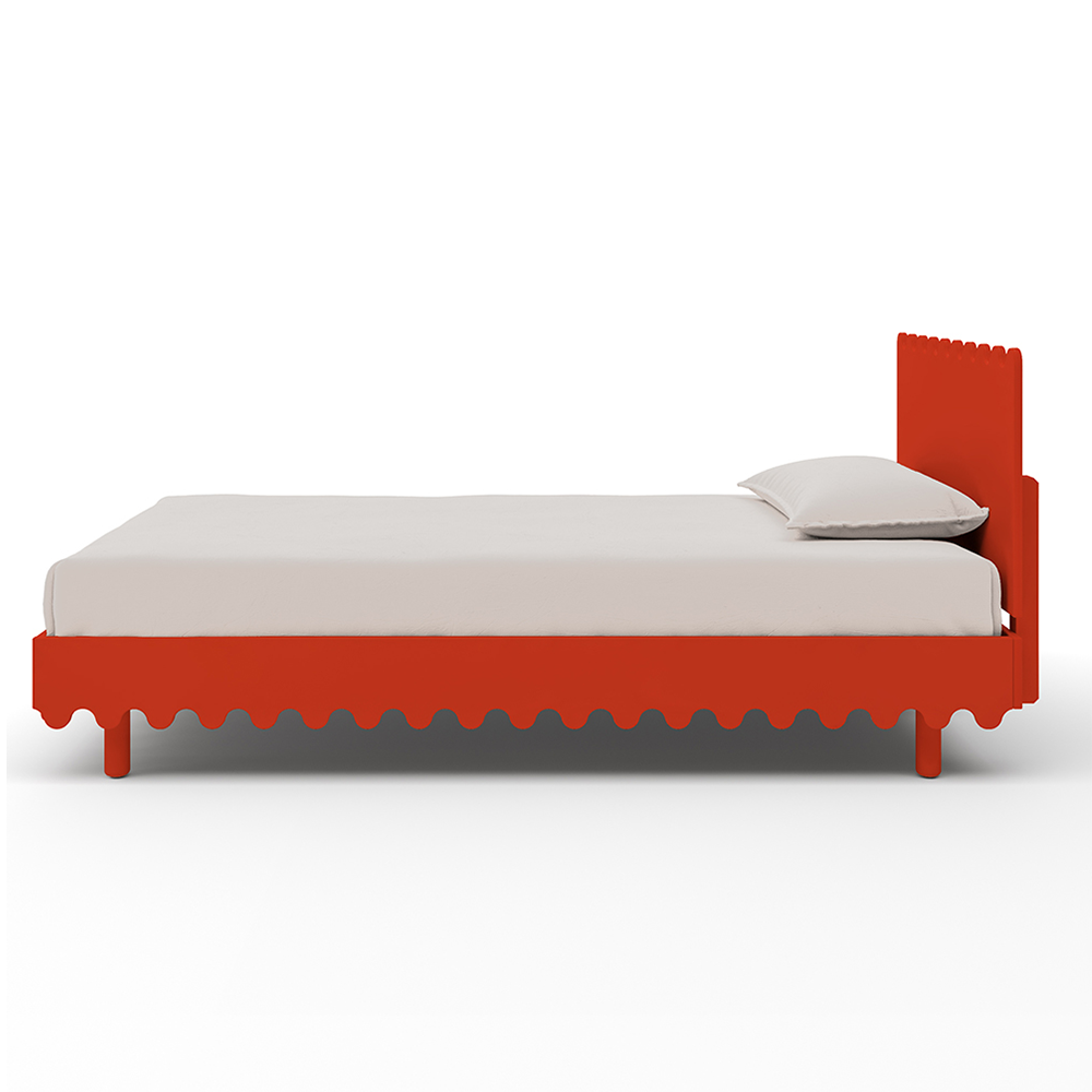 Oeuf NYC  Kinderbett 'Moss' Twin  Birke Rot 90 x 200 cm