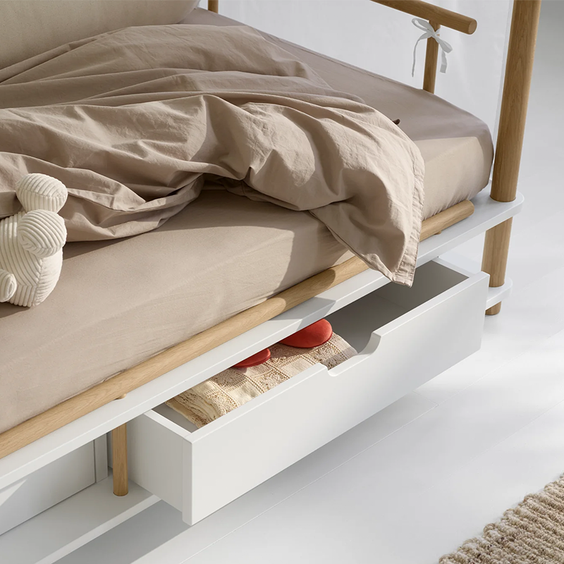 Oliver Furniture Ciel de lit « Kyoto » pour lit à baldaquin Camp Blanc