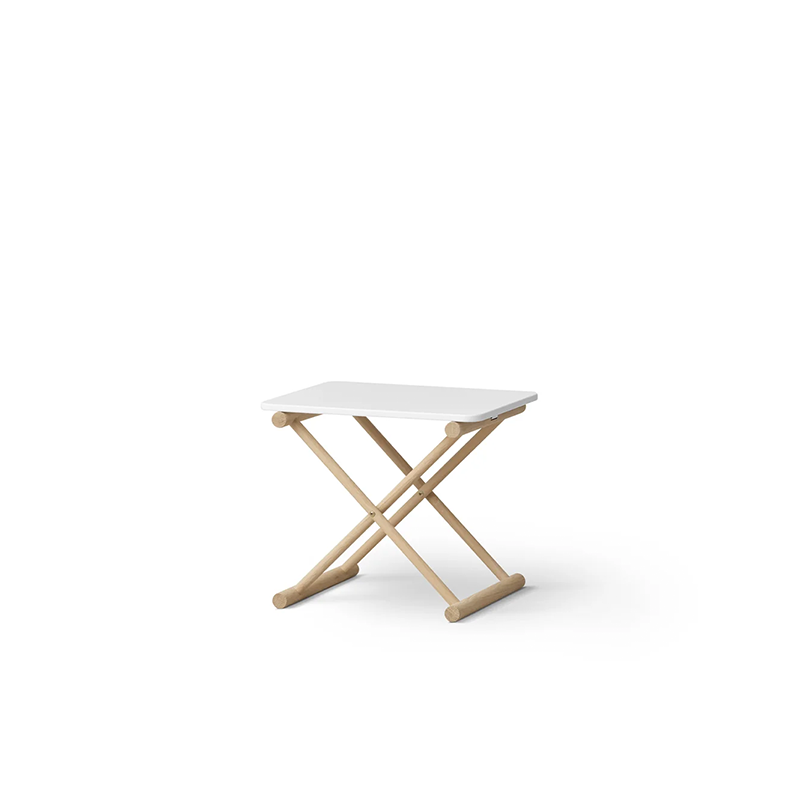 Oliver Furniture Nachttisch 'Camp' Niedrig Weiss/Eiche