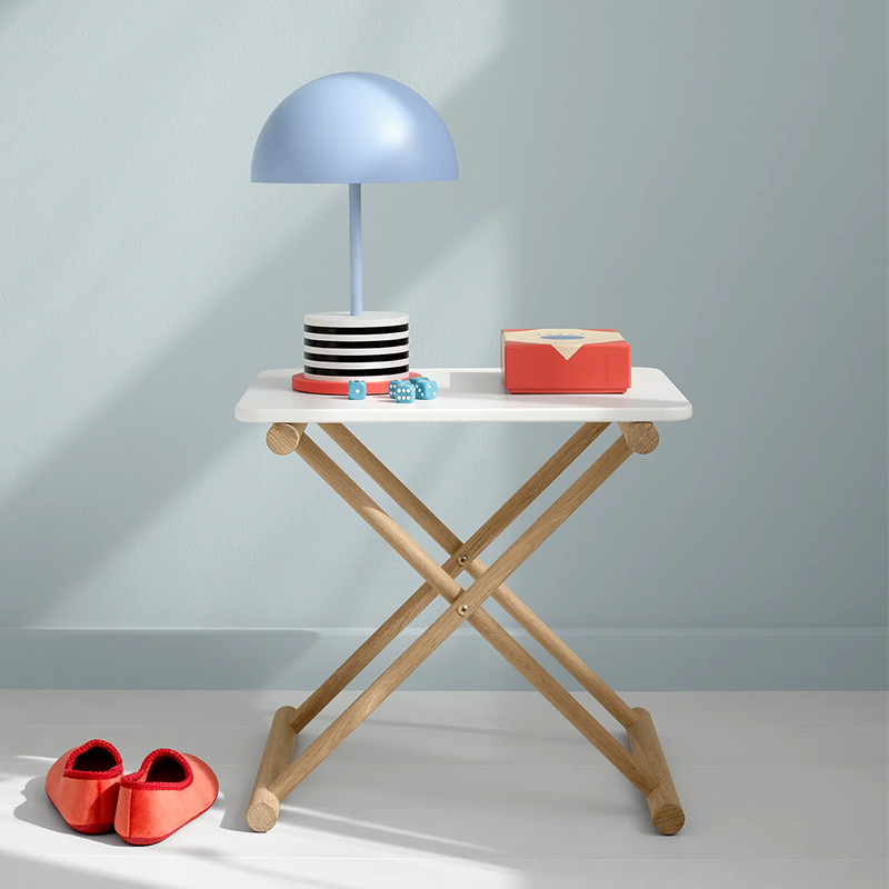 Oliver Furniture Nachttisch 'Camp' Niedrig Weiss/Eiche