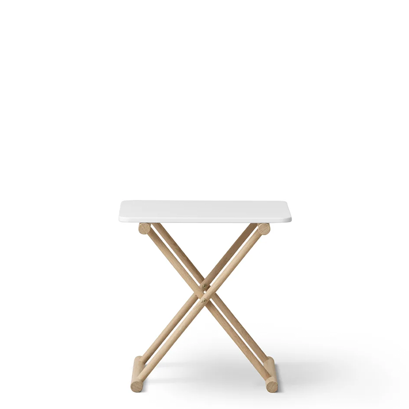 Oliver Furniture Nachttisch 'Camp' Niedrig Weiss/Eiche