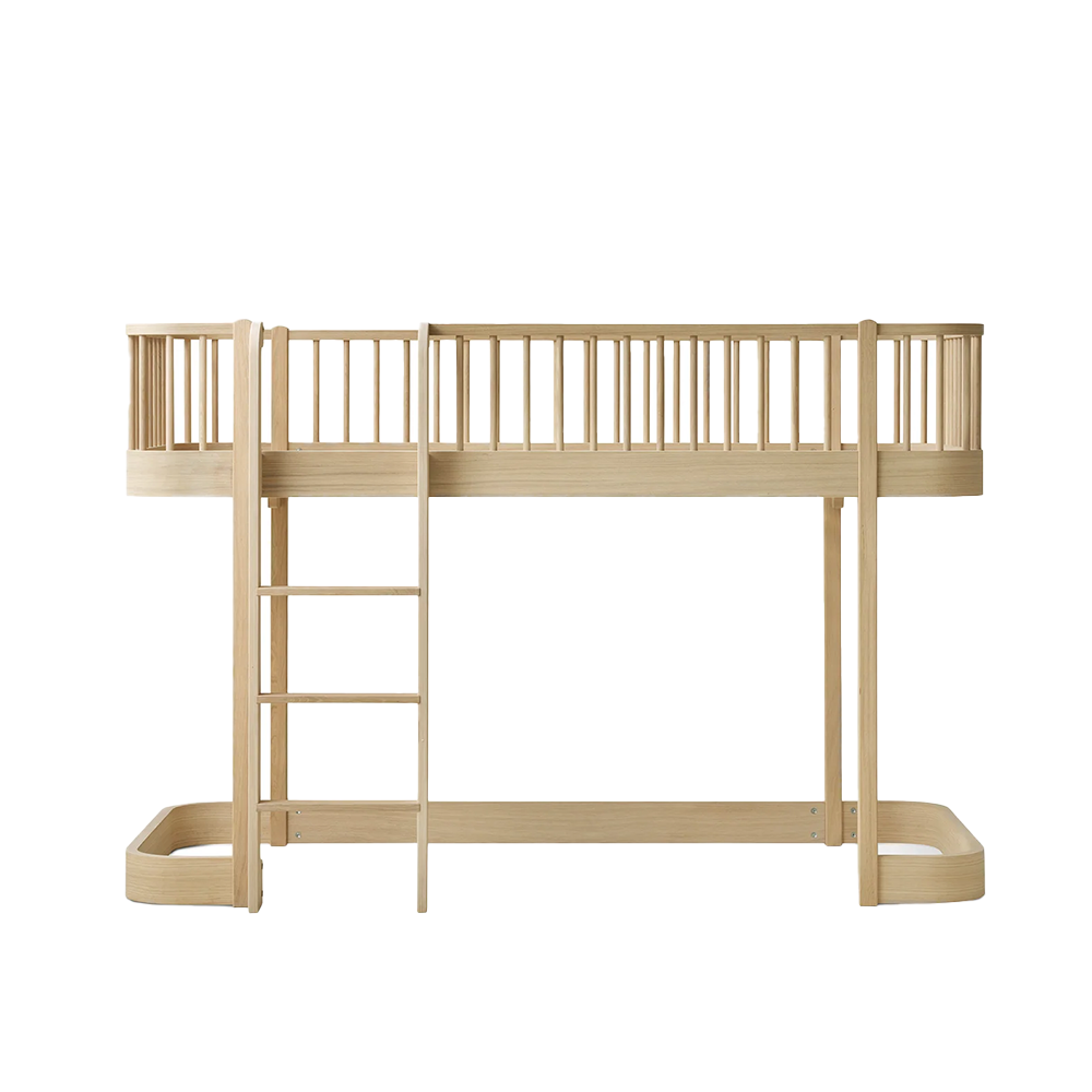 Oliver Furniture  Original Halbhohes Hochbett Wood 90 x 200 cm Eiche