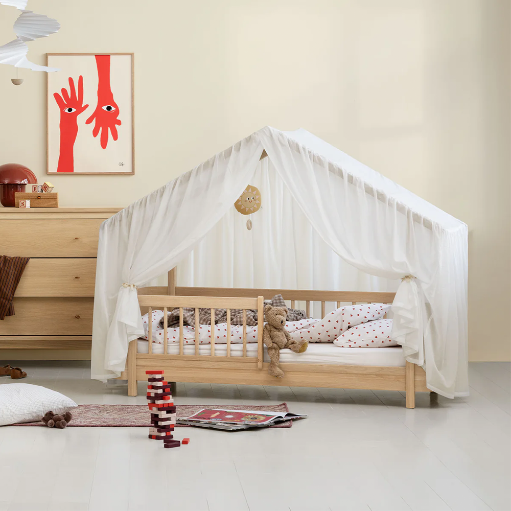 Oliver Furniture House Bed Tent for Wood Mini+ House Bed White