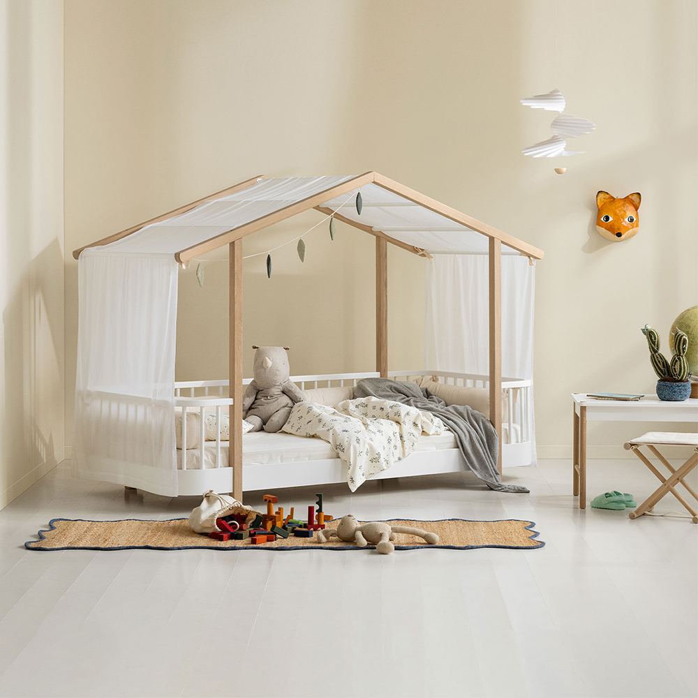 Oliver Furniture  Original Hausbett Wood 90 x 200 cm  Weiss/Eiche - Online MY SNOWFLAKE