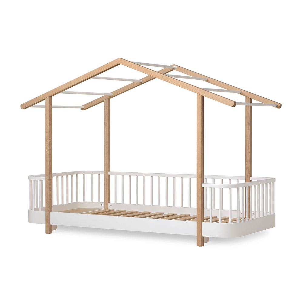 Oliver Furniture  Original Hausbett Wood 90 x 200 cm  Weiss/Eiche - Online MY SNOWFLAKE