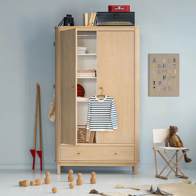 Oliver Furniture  Wood Kleiderschrank 2-türig Eiche