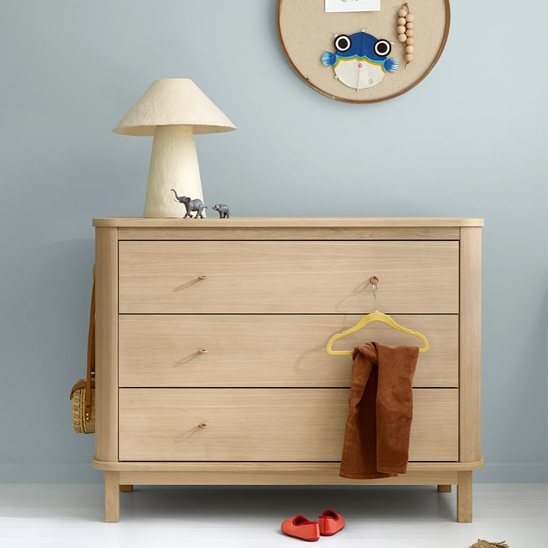 Oliver Furniture  Wood Kommode mit 3 Schubladen Eiche