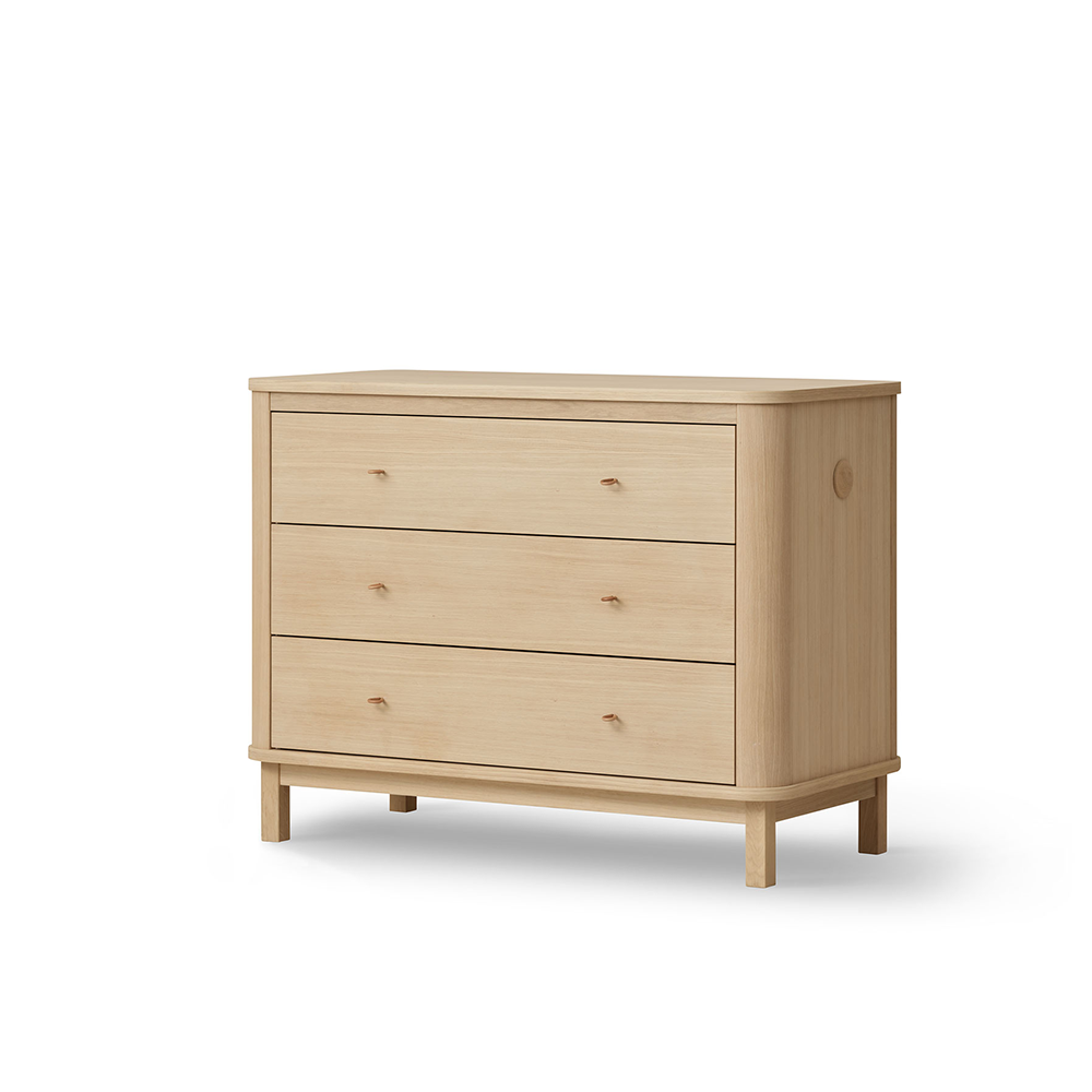 Oliver Furniture  Wood Wickelkommode mit 3 Schubladen Eiche - Online MY SNOWFLAKE
