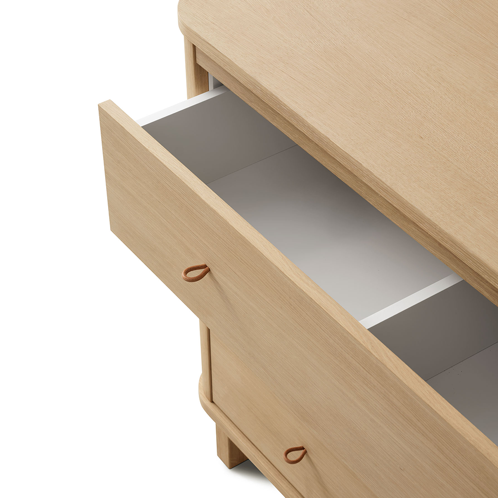Oliver Furniture  Wood Wickelkommode mit 3 Schubladen Eiche - Online MY SNOWFLAKE
