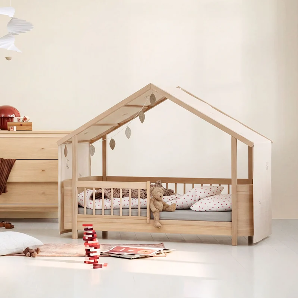 Oliver Furniture  Hausbetthimmel mit Stickerei für Wood Mini+ Hausbett