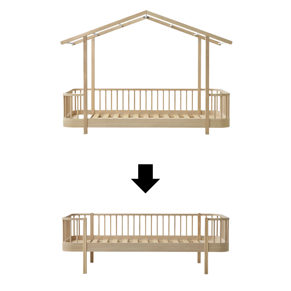 Oliver Furniture Wood Original Hausbett zum Bettsofa Eiche
