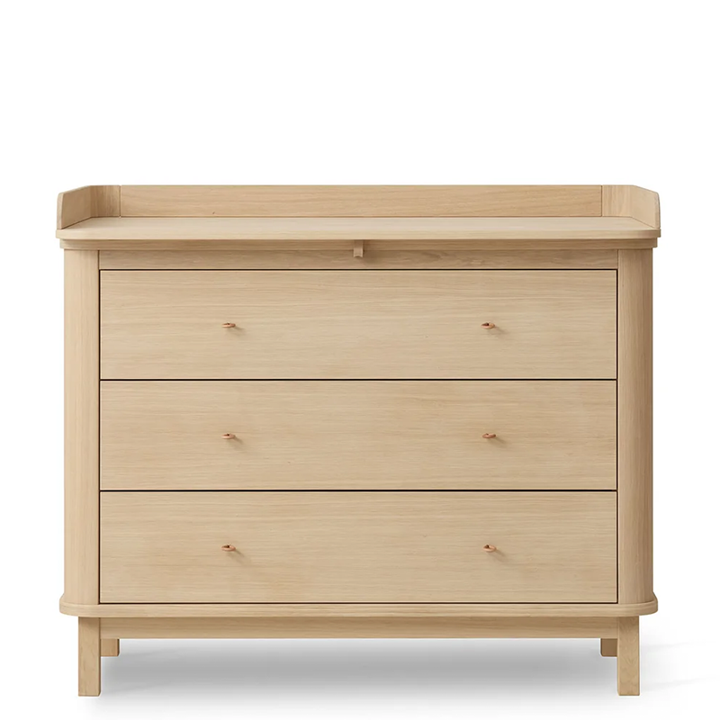 Oliver Furniture  Wood Wickelkommode mit 3 Schubladen Eiche - Online MY SNOWFLAKE